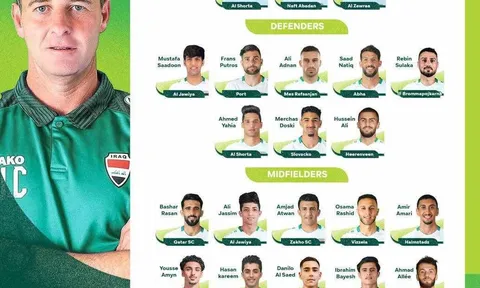 Vòng loại thứ hai World Cup 2026 khu vực châu Á: Đội tuyển Iraq lục đục trước cuộc đối đầu với Indonesia