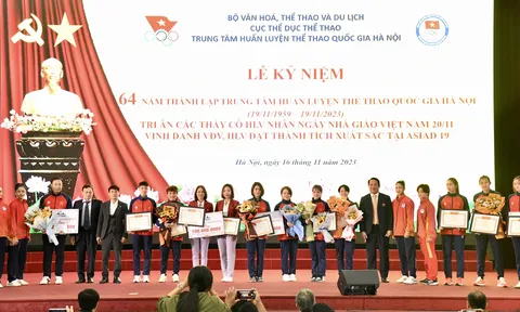 Trung tâm Huấn luyện Thể thao Quốc gia Hà Nội kỷ niệm 64 năm thành lập, vinh danh các vận động viên, huấn luyện viên xuất sắc tại ASIAD 19