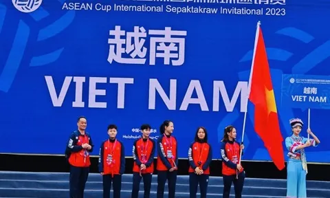 Giải Cầu mây Cúp ASEAN - Trung Quốc mở rộng 2023: Việt Nam giành huy chương vàng nội dung đồng đội bốn người nữ