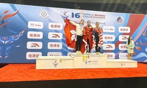 Giải vô địch Wushu thế giới 2023: Đặng Trần Phương Nhi giành huy chương vàng nội dung Nam côn nữ