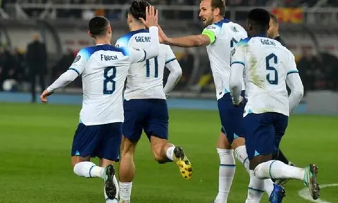 Harry Kane giúp tuyển Anh có điểm ở lượt trận cuối Vòng loại Euro 2024