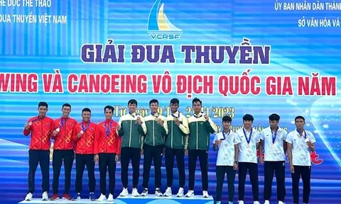 Giải Canoeing vô địch quốc gia 2023: Thành phố Hồ Chí Minh xếp thứ nhất toàn đoàn
