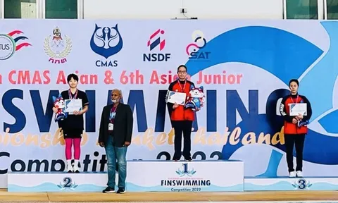 Giải vô địch Lặn châu Á 2023: Tuyển Việt Nam giành 3 huy chương vàng ngay trong ngày thi đấu đầu tiên