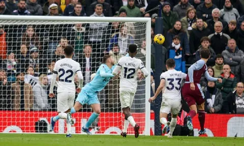 Tottenham chạm cột mốc buồn sau trận thua ngược Aston Villa