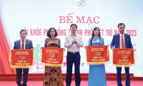 Thành phố Việt Trì bế mạc Hội khỏe Phù Đổng năm 2023