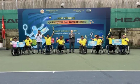 Giải vô địch Quần vợt Xe lăn toàn quốc năm 2023: Xác định chủ nhân các nhà vô địch