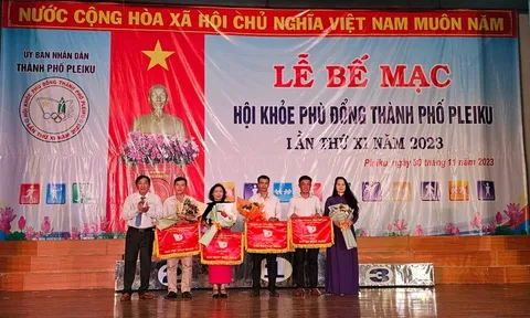 Bế mạc Hội khỏe Phù đổng thành phố Pleiku lần thứ XI năm 2023