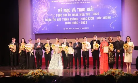 Trao giải cuộc thi Âm nhạc mùa thu và Hát Thính phòng - Nhạc kịch - Hợp xướng