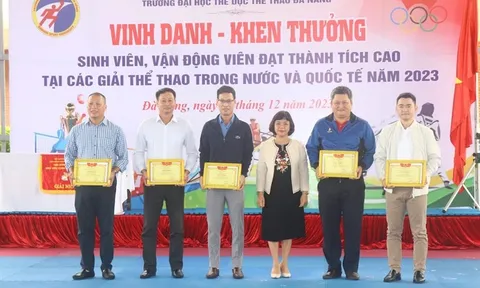 Trường Đại học Thể dục thể thao Đà Nẵng vinh danh - khen thưởng sinh viên, vận động viên đạt thành tích xuất sắc