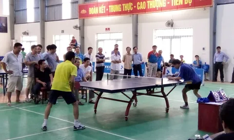 Phong trào tập luyện môn Bóng bàn phát triển mạnh ở Hưng Yên
