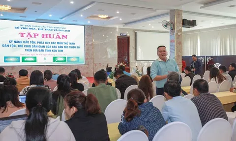 Kon Tum tập huấn kỹ năng các môn thể thao dân tộc, trò chơi dân gian