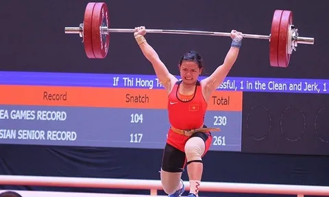 Giải Cử tạ Grand Prix 2024: Lực sĩ Phạm Thị Hồng Thanh xếp hạng 10 chung cuộc