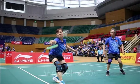 Giải Cầu lông trung - cao tuổi châu Á mở rộng năm 2023: Hơn 200 vận động viên tham gia tranh tài