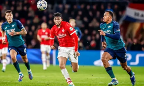 Vòng bảng Champions League: Arsenal chia điểm với PSV ở lượt trận cuối