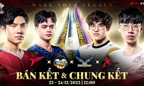 Giải đấu Quốc tế AIC 2023: Vòng bán kết và Chung kết diễn ra ngày 23 và 24/12