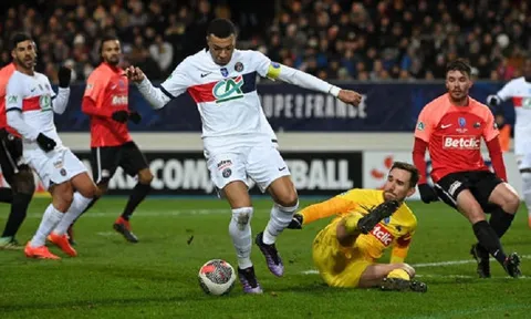 Mbappe lập hat-trick trong ngày PSG thắng hủy diệt đối thủ ở Cúp Quốc gia Pháp