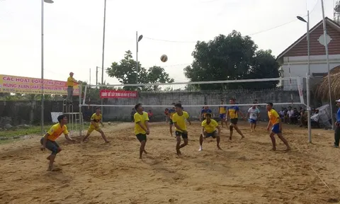 Tri Tôn tổ chức giải Bóng chuyền mừng Đảng, mừng Xuân 2024