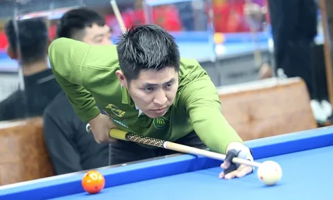 Ngày 3 giải Billiards Carom 3 Băng Cúp Phúc Thịnh Table 2024: Đình Quốc tung series 16 điểm