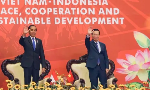 Chủ tịch nước Võ Văn Thưởng và Tổng thống Indonesia tham dự chương trình biểu diễn võ thuật