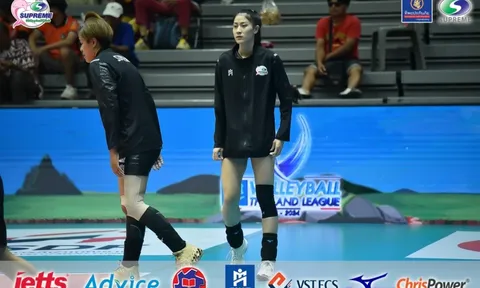Kiều Trinh dẫn đầu thông số tại giải Bóng chuyền Thai League 2023-2024