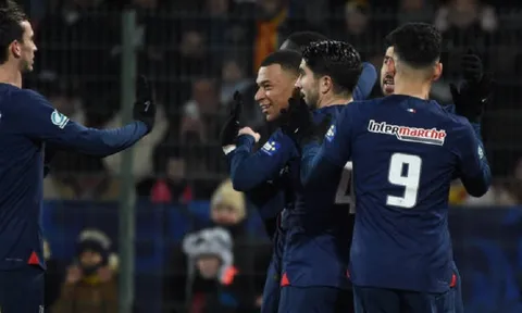 Mbappe tỏa sáng, Paris Saint-Germain thắng đậm ở Cúp Quốc gia Pháp