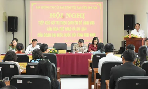 Bộ trưởng Nguyễn Văn Hùng tiếp xúc cử tri theo chuyên đề lĩnh vực văn hóa, thể thao và du lịch