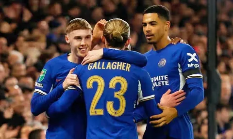 Chelsea giành vé vào chung kết Cúp Liên đoàn Anh sau chiến thắng đậm