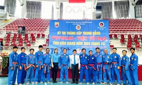 Liên đoàn Vovinam Kiên Giang tổ chức kỳ thi thăng cấp trung đẳng Vovinam năm 2024 