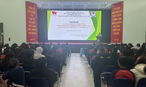 Trung tâm Huấn luyện Thể thao Quốc gia Hà Nội mở chuyên đề giáo dục về đạo đức, nhân cách cho huấn luyện viên, vận động viên