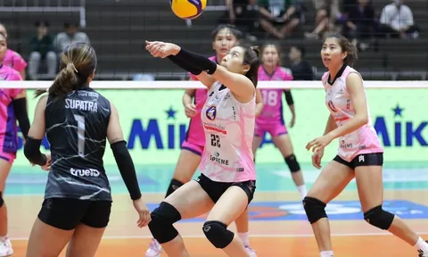 Giải Bóng chuyền Thai League 2023-2024: Câu lạc bộ Chonburi E-Tech của Kiều Trinh và Lâm Oanh đã tìm lại chiến thắng