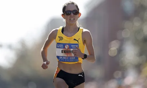 Cô gái Mỹ lần đầu chạy marathon chiến thắng cuộc thi tuyển chọn dự Olympic Paris 2024