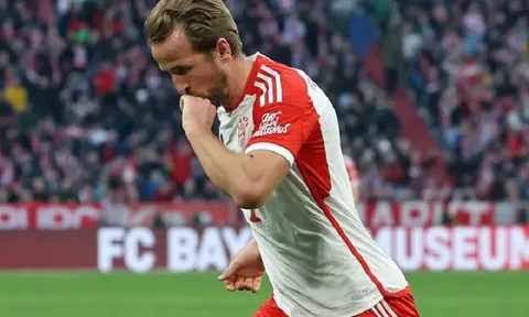 Harry Kane cán mốc ghi bàn ấn tượng trong màu áo Bayern Munich