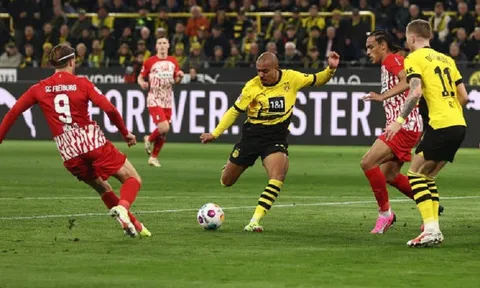 Vòng 21 Bundesliga: Borussia Dortmund củng cố vị trí thứ 4 sau trận thắng Freiburg