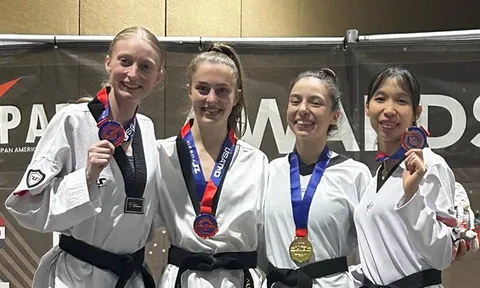 Trương Thị Kim Tuyền giành huy chương bạc giải Taekwondo US Open 2024