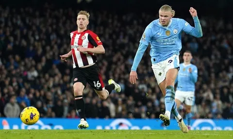 Đấu bù vòng 18 Premier League: Erling Haaland giúp Man City giành trọn 3 điểm