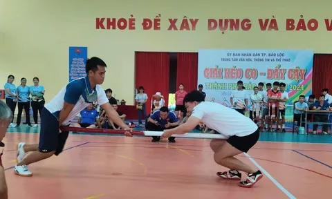 Hơn 200 vận động viên tranh tài giải Kéo co và Đẩy gậy thành phố Bảo Lộc năm 2024