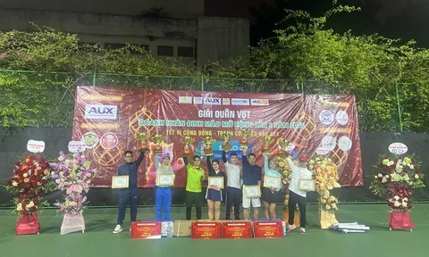 Hơn 200 vận động viên tranh tài ở giải Quần vợt Doanh nhân Đinh Mão mở rộng lần thứ nhất năm 2024