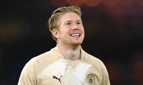Tiền vệ Kevin De Bruyne sẽ phá vỡ kỷ lục của Messi ở trận derby thành Manchester?