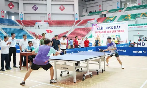 Hà Nam đẩy mạnh phong trào tập luyện môn Bóng bàn  