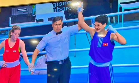 Vòng loại thứ nhất môn Boxing Olympic 2024: Võ sĩ Kim Ánh xuất sắc vào tứ kết hạng 54kg