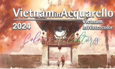 Triển lãm tranh màu nước quốc tế tại Văn Miếu - Quốc Tử Giám