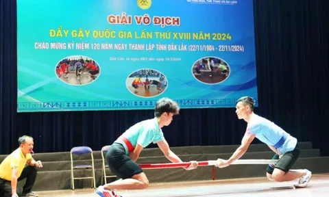 200 vận động viên tranh tài tại giải vô địch Đẩy gậy quốc gia lần thứ XVIII năm 2024