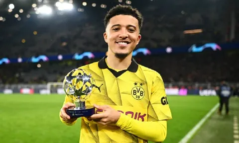 Jadon Sancho được UEFA tôn vinh