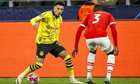 Sancho ghi bàn, Dortmund giành vé vào Tứ kết Champions League