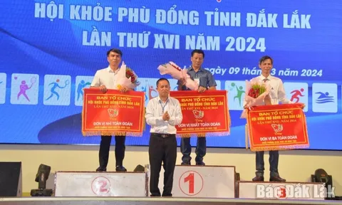 Hội khỏe Phù Đổng tỉnh Đắk Lắk lần thứ XVI hoàn thành mục tiêu 
