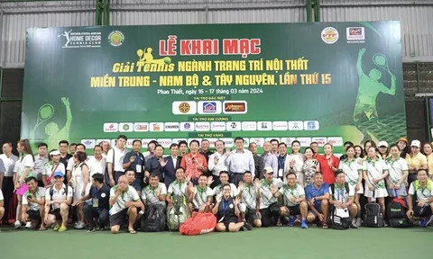 Khai mạc giải Tennis ngành Trang trí Nội thất miền Trung Nam Bộ và Tây Nguyên lần thứ 15