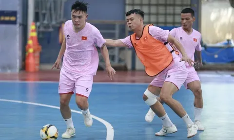 Đội tuyển Futsal Việt Nam nâng cao cường độ tập luyện
