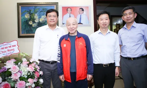 Cục trưởng Đặng Hà Việt thăm các đồng chí nguyên lãnh đạo ngành Thể dục thể thao qua các thời kỳ
