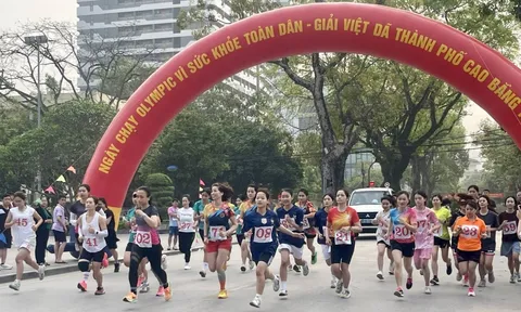 Thành phố Cao Bằng tổ chức Ngày chạy Olympic vì sức khỏe toàn dân