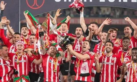Athletic Bilbao lên ngôi vô địch Cúp nhà Vua Tây Ban Nha 2023-2024